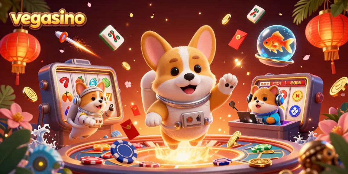 Join the fun at vegasino, a vibrant casino experience with exciting slot reels spinning and dynamic characters.