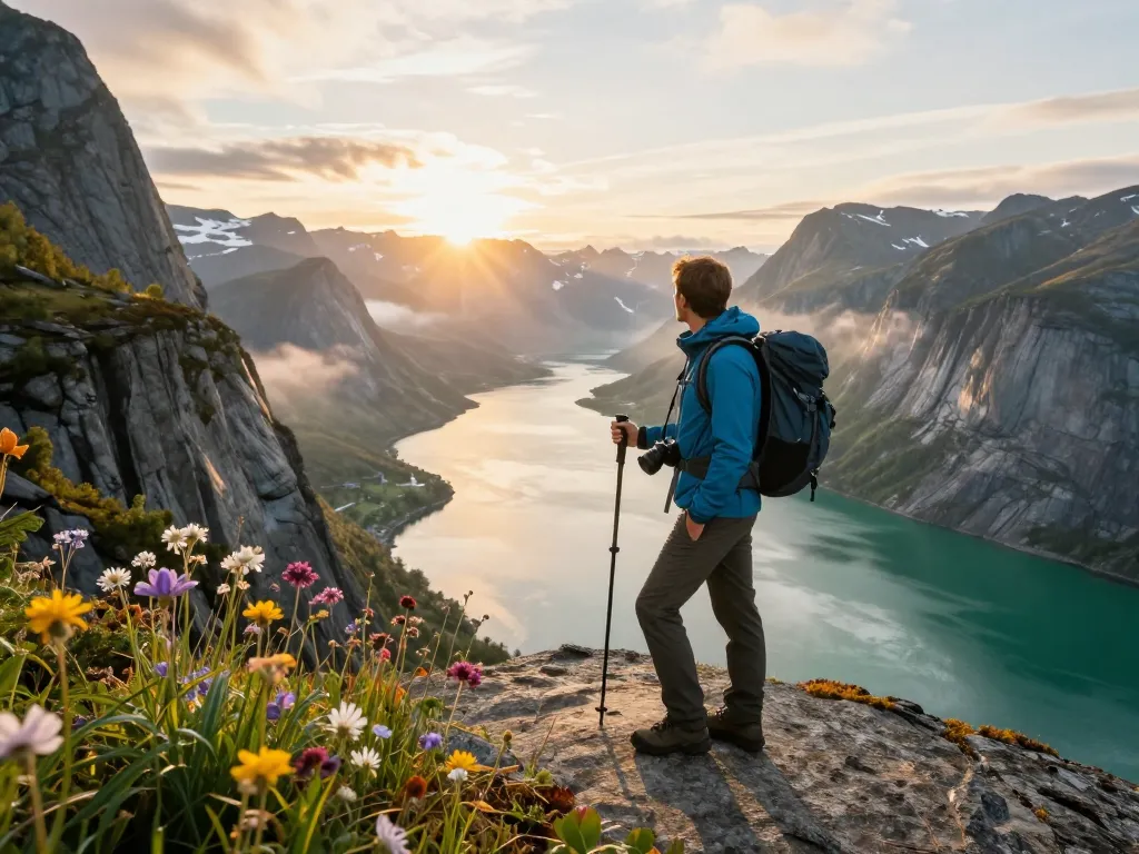 Staunen über die atemberaubenden Fjorde Norwegens während eines Urlaubs in Skandinavien