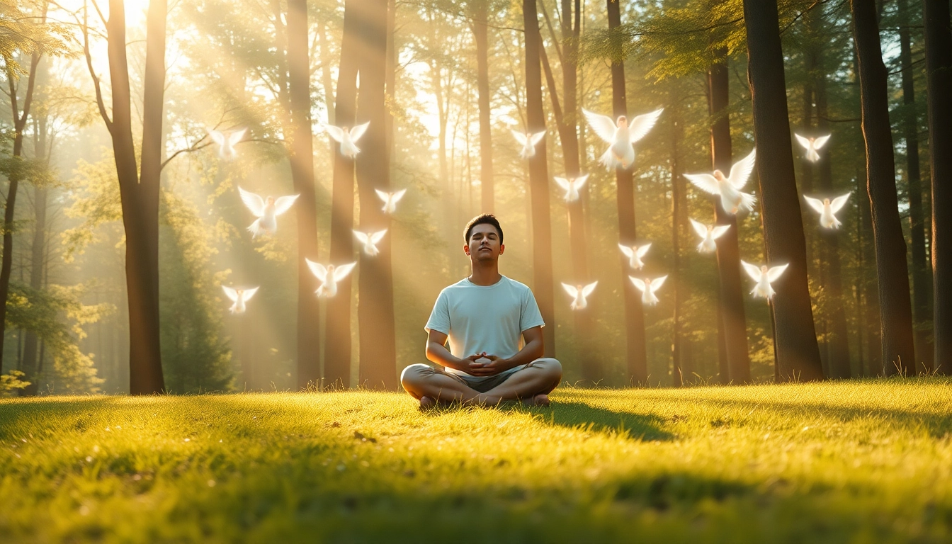 Engelarbeit lernen: Spirituelle Verbindung in einem friedlichen Meditationsraum.