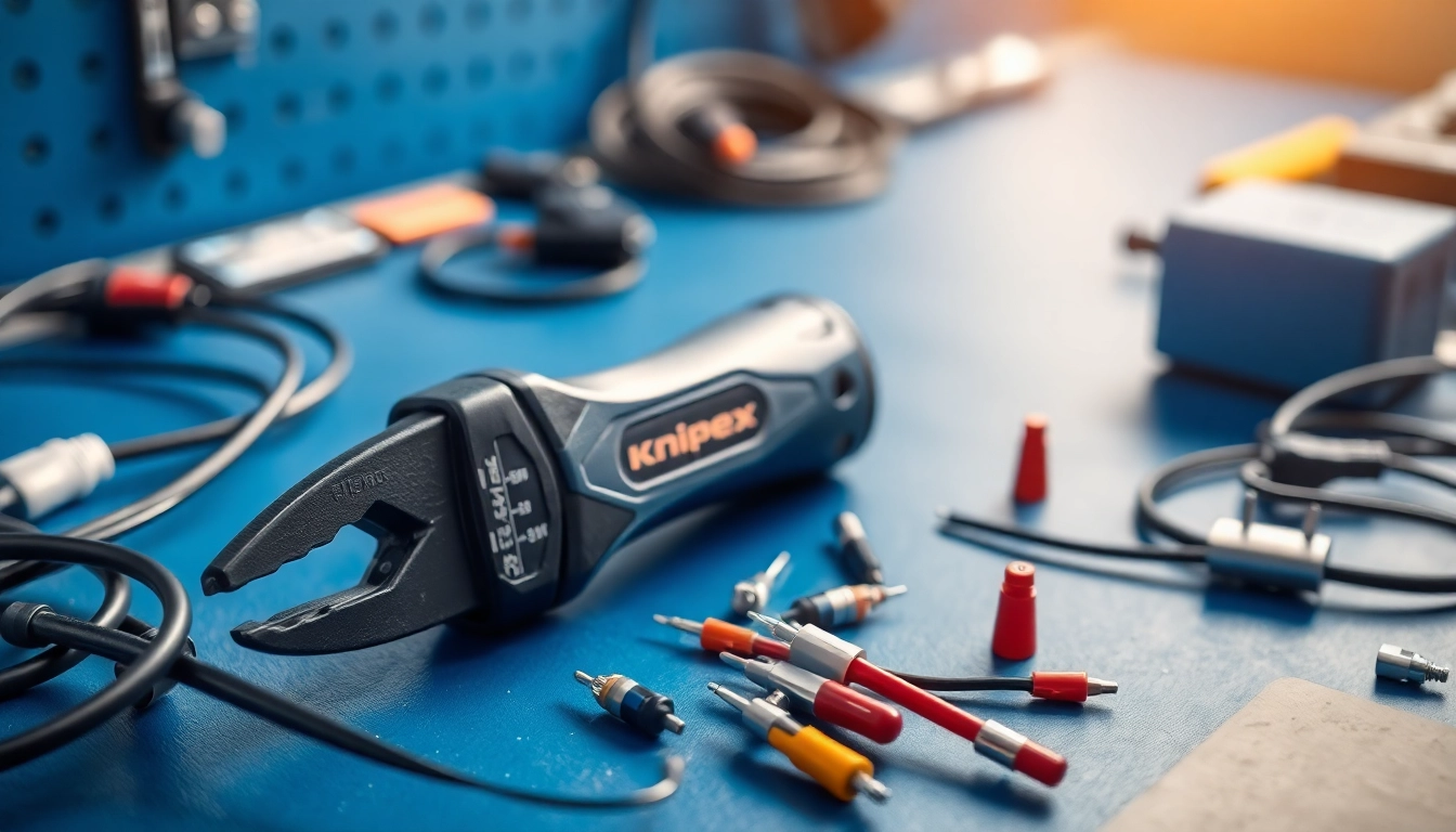 Knipex Kabelmesser optimal für präzises Kabelschneiden mit ergonomischem Design.