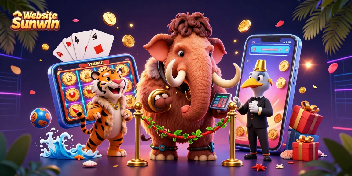 Experience fun and excitement at Website Sunwin with vibrant casino elements and lively characters.