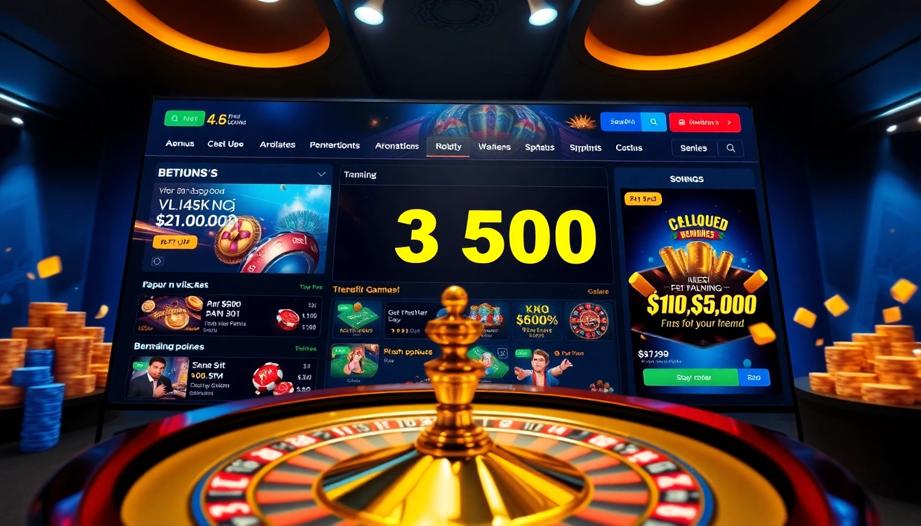 Online gambling interface on nhacaiuytin.sh showcasing exciting promotions and betting options.