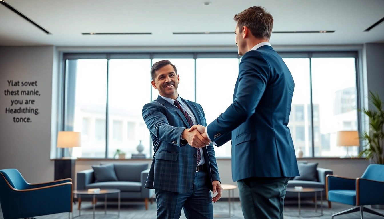 Headhunter Schweiz bietet professionelle Karriereberatung in einem modernen Büro.