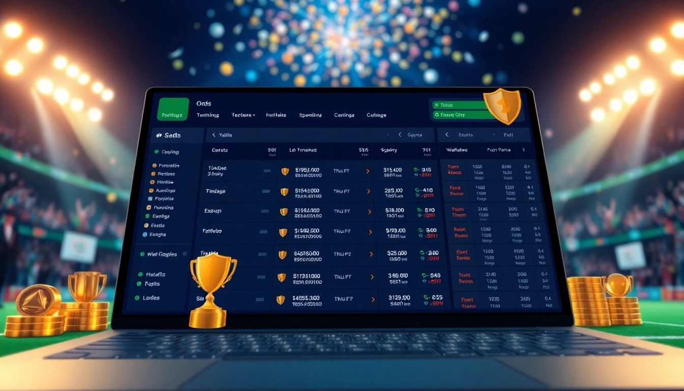 Experience top trang cá cược bóng đá with engaging visuals of betting options and vibrant sports excitement.